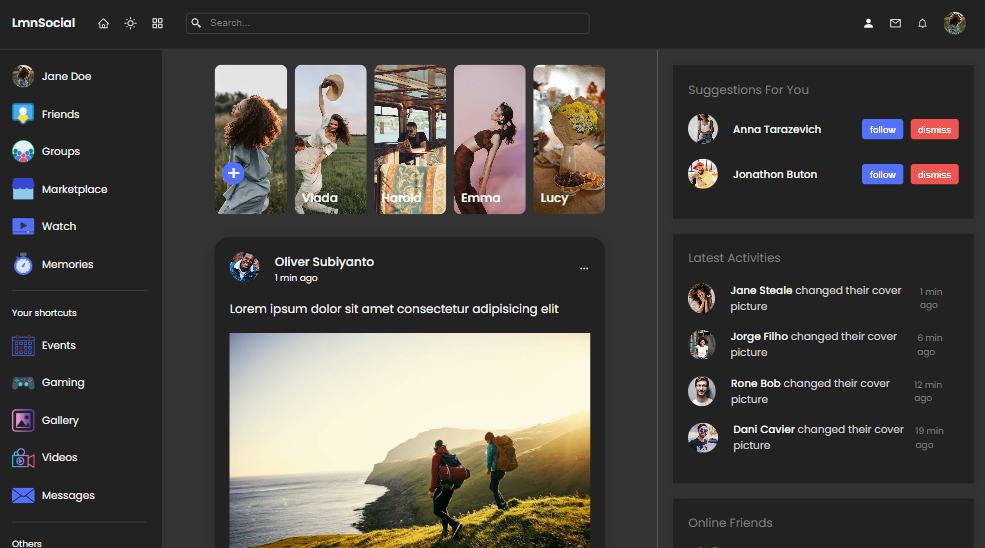 React Social Media App